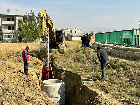 VEZİRLİ MAHALLEMİZE 1800 METRELİK YENİ KANALİZASYON HATTI